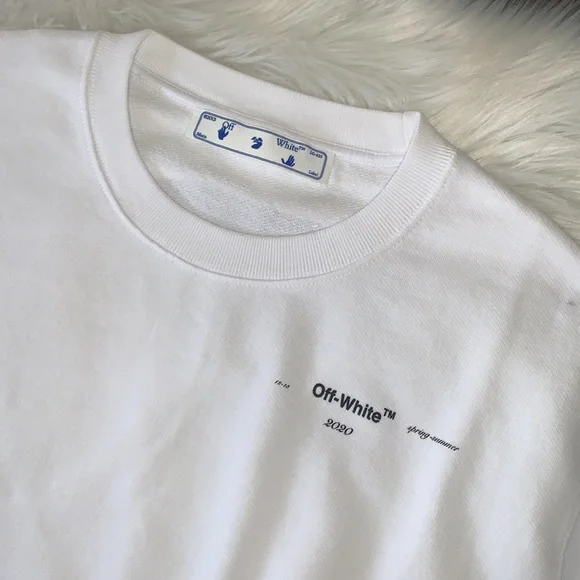 OFF-WHITE Multicolor Crewneck Sweatshirt Size L